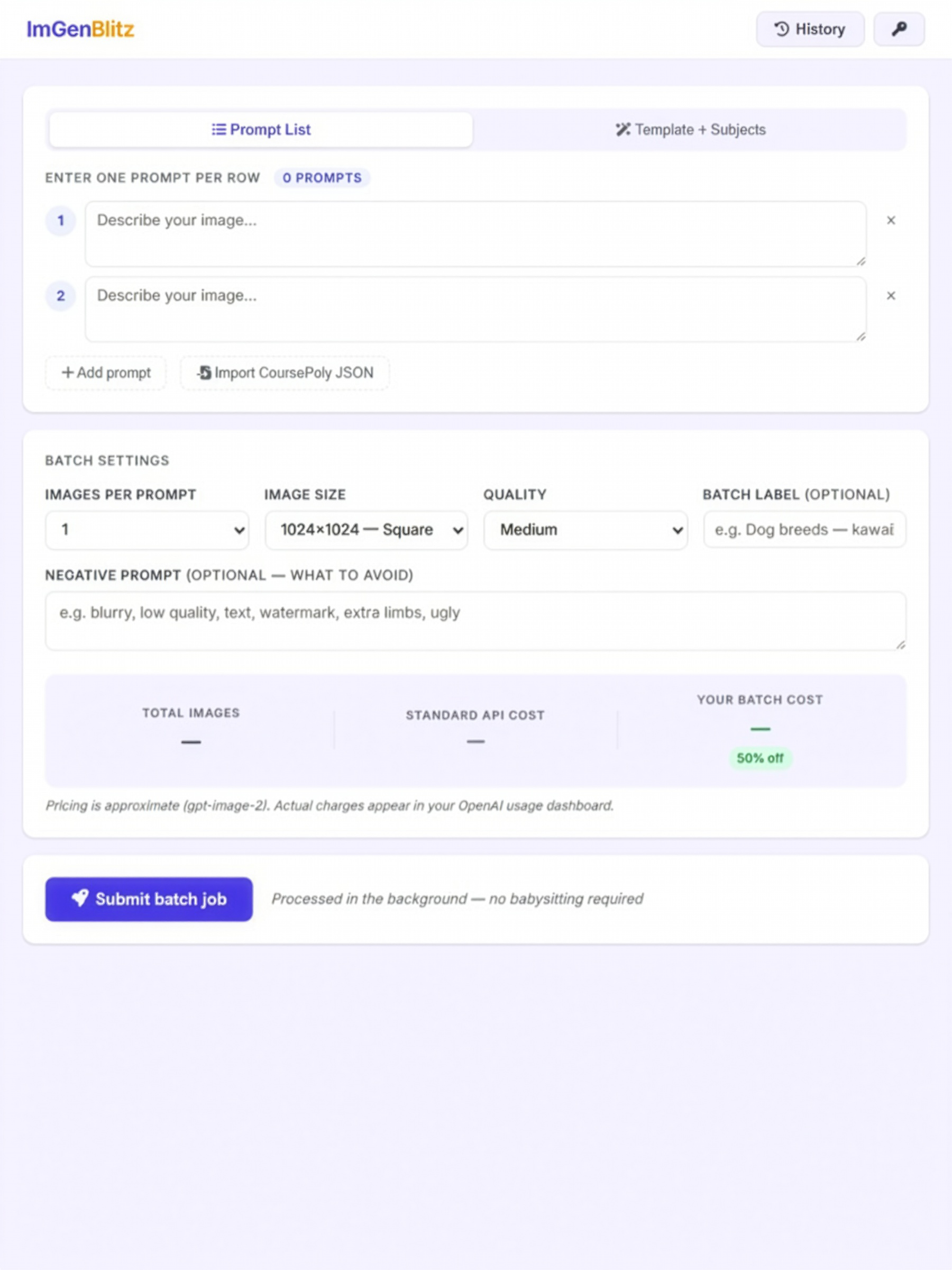 Prompt List Mode